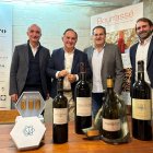 Tomás Postigo y José Nuño con el presidente y director comercial de Bourrassé