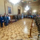 Acto de entrega del dinero recaudado por el Belén Monumental del Ejército.