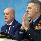 El concejal de Seguridad Ciudadana, Ángel Manzanedo, y el intendente jefe de la Policía Local, Félix Ángel García.