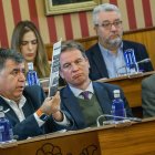 Un momento del primer Pleno del año 2025, en el Ayuntamiento de Burgos.