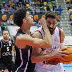 Dani Díez durante el partido contra Cartagena.