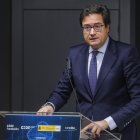 El ministro para la Transformación Digital y de la Función Pública, Óscar López, en Burgos.