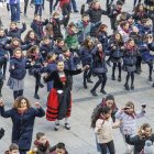 Los niños participan en 'Una J para San Lesmes'.