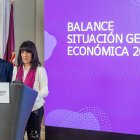 Inmaculada Sierra e Ibáñez en la rueda de prensa.