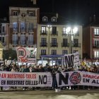 Imagen de la protesta contra los aparcamientos de altura del pasado mes de enero.