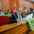 Un momento del Pleno municipal del Ayuntamiento de Burgos del mes de febrero.