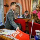 Un momento del Pleno municipal del Ayuntamiento de Burgos del mes de febrero.