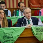 Un momento del Pleno municipal del Ayuntamiento de Burgos del mes de febrero.