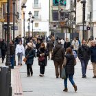 Calles comerciales del centro de Burgos.