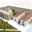 Recreación del resultado de la rehabilitación del Hospital de la Concepción.