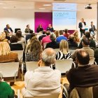 Suarez y el resto de dirigentes durante su participación en la Junta Directiva Provincial del PP de Burgos.