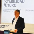 Francisco Vázquez durante su intervención en la Junta Directiva Provincial del PP de Burgos.