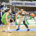 Pacheco, durante el partido ante el Amics Castelló.
