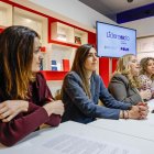 De izquierda a derecha: Cristina Pérez Villegas (Hiperbaric), Andrea Ballesteros (ProBurgos), la alcaldesa Cristina Ayala, y María Castilla (Polo Positivo).