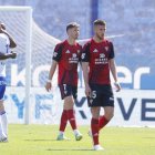 Los jugadores del Zaragoza celebran el gol ante el Mirandés.