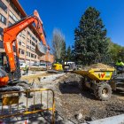Obras del aparcamiento disuasorio del Silo, que ganará para esta zona 226 plazas, así como un nuevo parque de Calistenia.