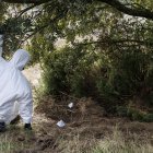 Imagen del lugar donde escondió el cadáver el asesino confeso.