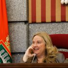 Ayala durante el Pleno municipal de abril.