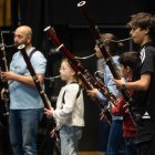 El fagot es uno de esos grandes instrumentos desconocidos que se dieron a conocer en la muestra.