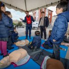 Durante la mañana se han realizado talleres con escolares en la Plaza del Rey San Fernando.