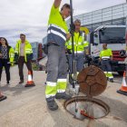 Muestra de los equipos que incorpora la empresa Acciona para los trabajos en Burgos.
