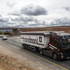 Imagen de la N-120 entre Burgos e Ibeas de Juarros.