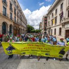 Instante del plante 400 en su camino hacia la plaza del Mío Cid.