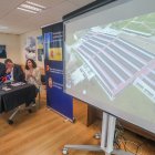 Presentación de la nueva instalación en la planta potabilizadora.