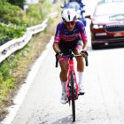 Hugo de la Calle, escapado en solitario en el final de la etapa.