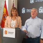 Nuria Barrio e Ildefonso Sanz, diputados provinciales del PSOE.