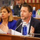 El viceportavoz socialista en el Ayuntamiento, Josué Temiño, en una intervención en el Pleno de septiembre.