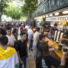 Barra y surtidores de cerveza en las fiestas de San Pedro 2025.