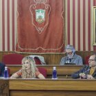 Los concejales socialistas, en un instante de la comisión de investigación de las gastronetas.