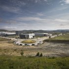 Vista de la parcela de Villalonquéjar, en la calle Valle de Zamanzas, llamada a convertirse en un recinto ferial bautizado como Expo Burgos.