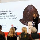 Mar Sancho, durante la presentación de los hallazgos.