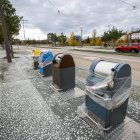 Uno de los nuevos puntos de recogida de basura, a través de los buzones, en el bulevar ferroviario.