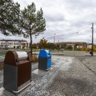 Uno de los nuevos puntos de recogida de basura, a través de los buzones, en el bulevar ferroviario.