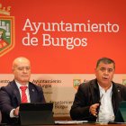 Ángel Manzanedo y Juan Manuel Manso durante la presentación del proyecto de presupuesto para 2026 del Partido Popular.