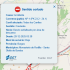 La AP-1 está cortada en sentido Vitoria.