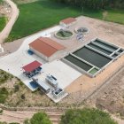 Imagen de a EDAR que presta servicio a las localidades de Cardeñajimeno y San Medel y al Parque Tecnológico cuando se instalen empresas.