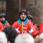 La chirigota Los Papamoskas en una de sus actuaciones en el Carnaval de Burgos.