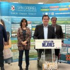 Alfonso Fernández Mañueco tras reunirse con los empresarios de Aranda