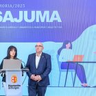 Instante de la presentación de la memoria del Sajuma de 2025.