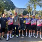 Ciclistas y staff del equipo burgalés presentes en Taiwán.