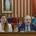Fernando Martínez Acitores en una intervención durante el último Pleno municipal.
