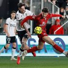 Fer Niño durante el partido contra el Mirandés.