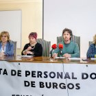 Representantes del personal de los centros docentes públicos en Burgos denunciaron la asfixia que implica la falta de administrativos.