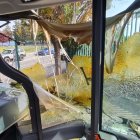 Imagen de los efectos del fuego en las instalaciones de Carretera Poza.