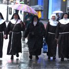 Exmonjas clarisas de Belorado acuden a declarar en Bilbao.