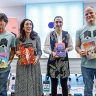 Álvaro Manso, Laura Sebastián, Andrea Ballesteros y Víctor Adot.